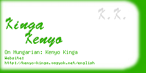 kinga kenyo business card